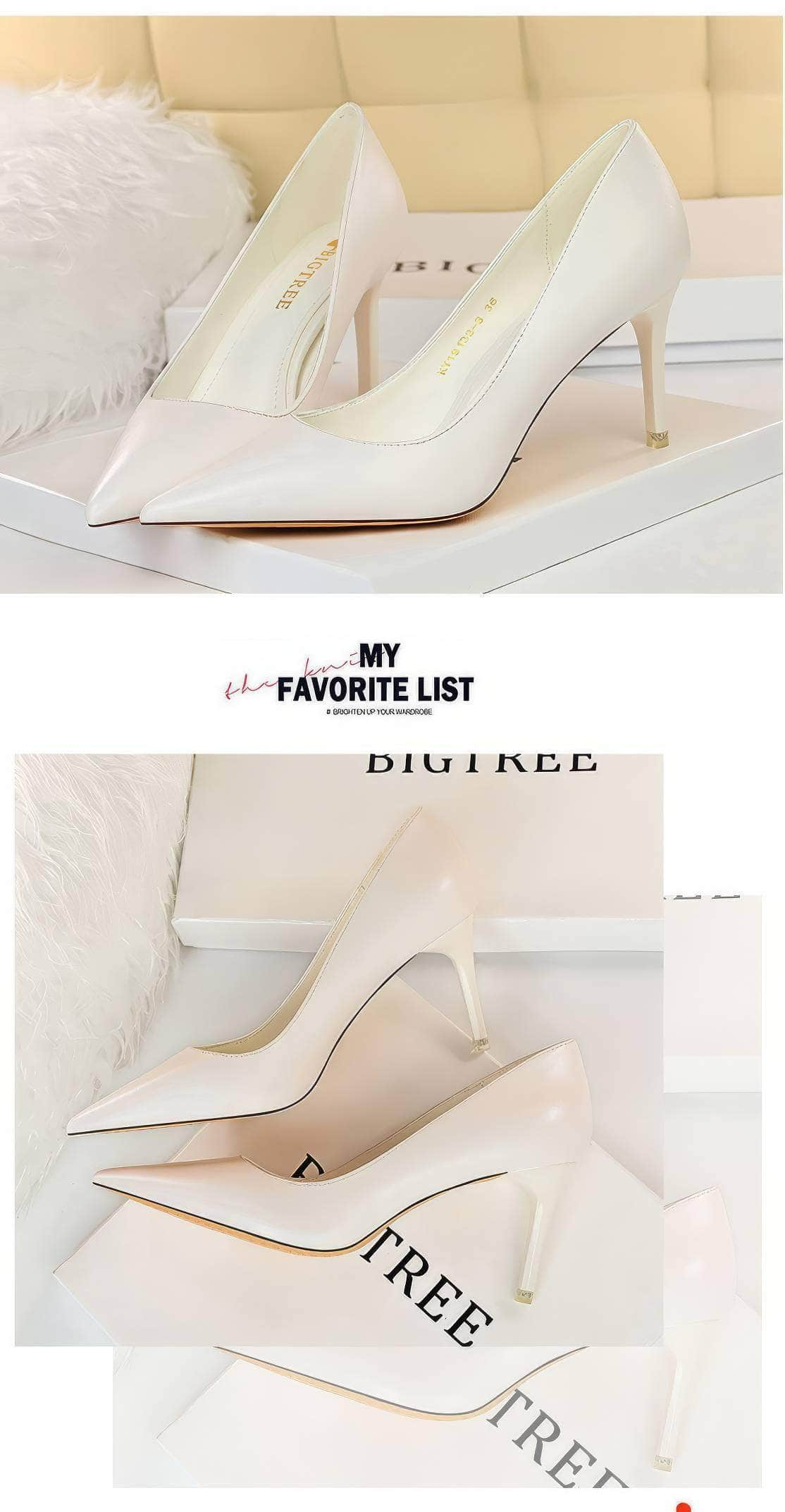 Pointed Toe Stiletto Court Pumps