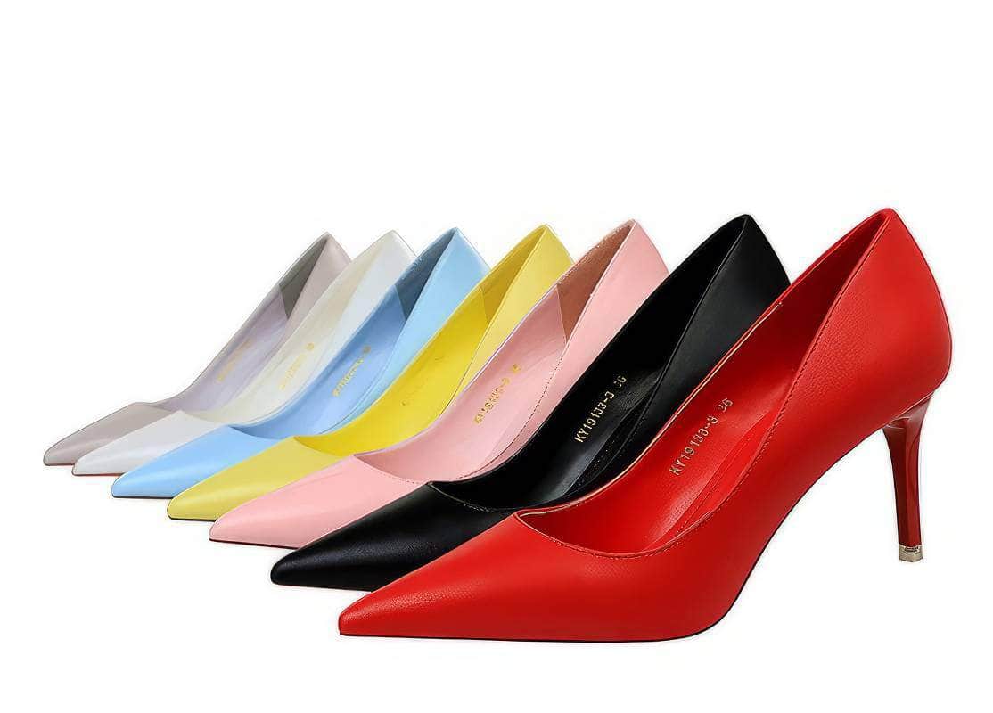 Pointed Toe Stiletto Court Pumps