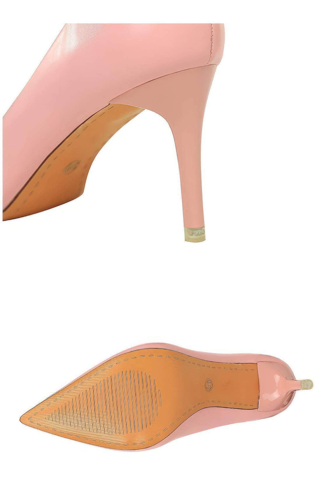 Pointed Toe Stiletto Court Pumps