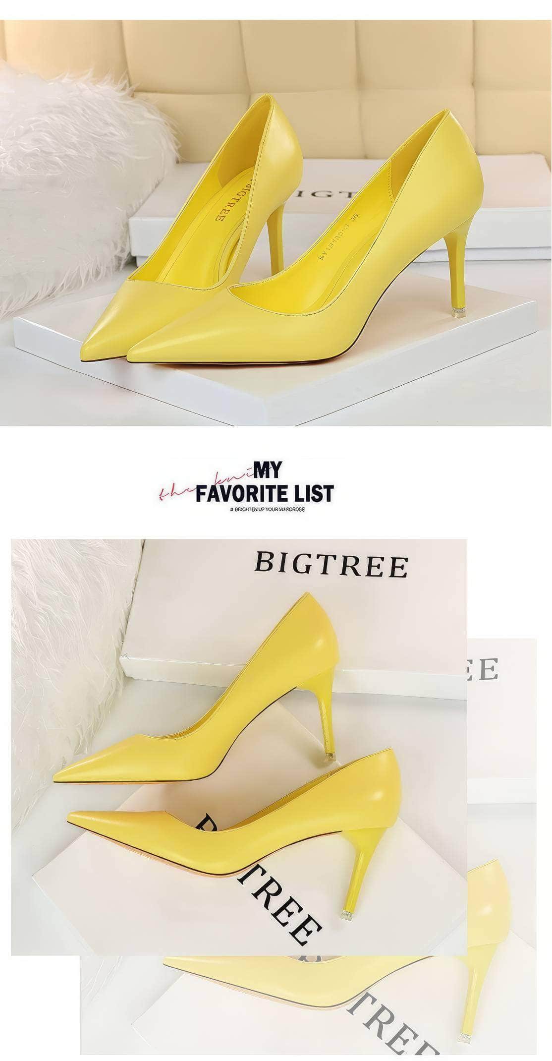 Pointed Toe Stiletto Court Pumps