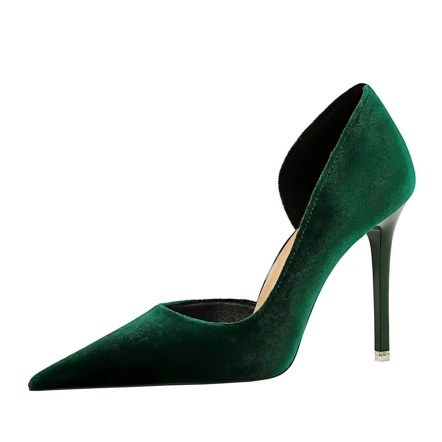 Pointy Toes Asymmetrical Satin Pumps