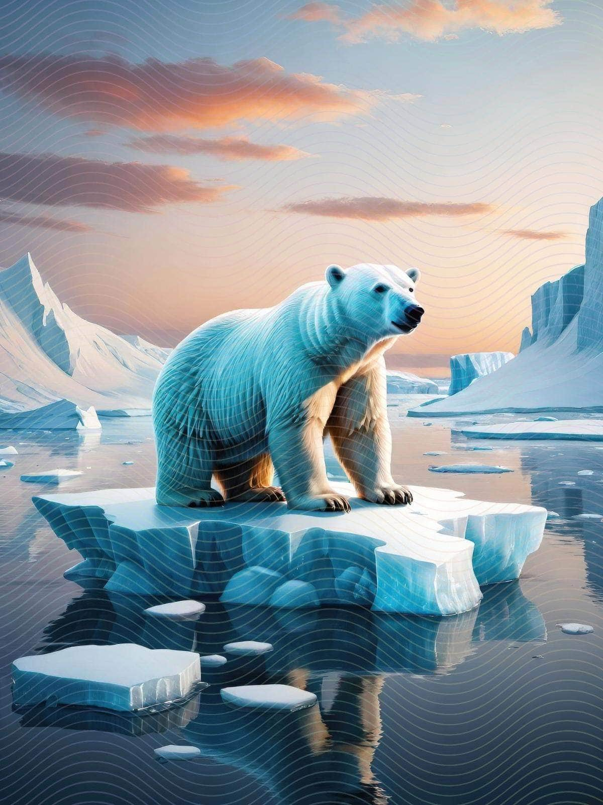 Polar Bear on Iceberg