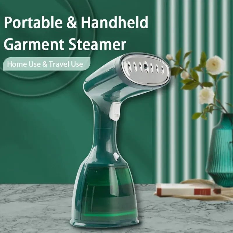 Portable 1500W Garment Steamer - Fast-Heat, 280ml Handheld Fabric Steamer for Home and Travel