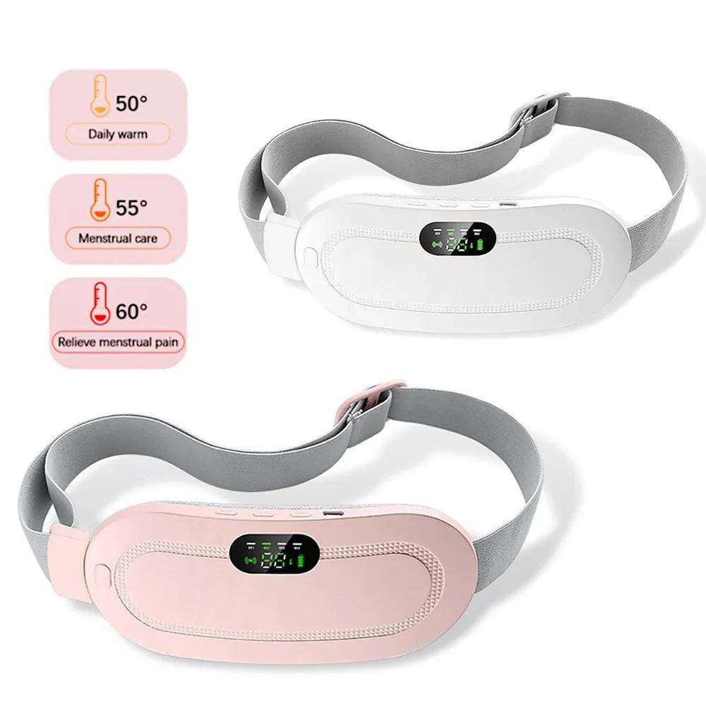 Portable Menstrual Heating Pad: Warm Palace Waist Belt for Period Cramp Relief and Dysmenorrhea Massage