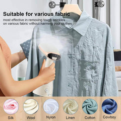 Portable Mini Garment Steamer: 1500W Handheld Vertical Steam Iron for Clothes