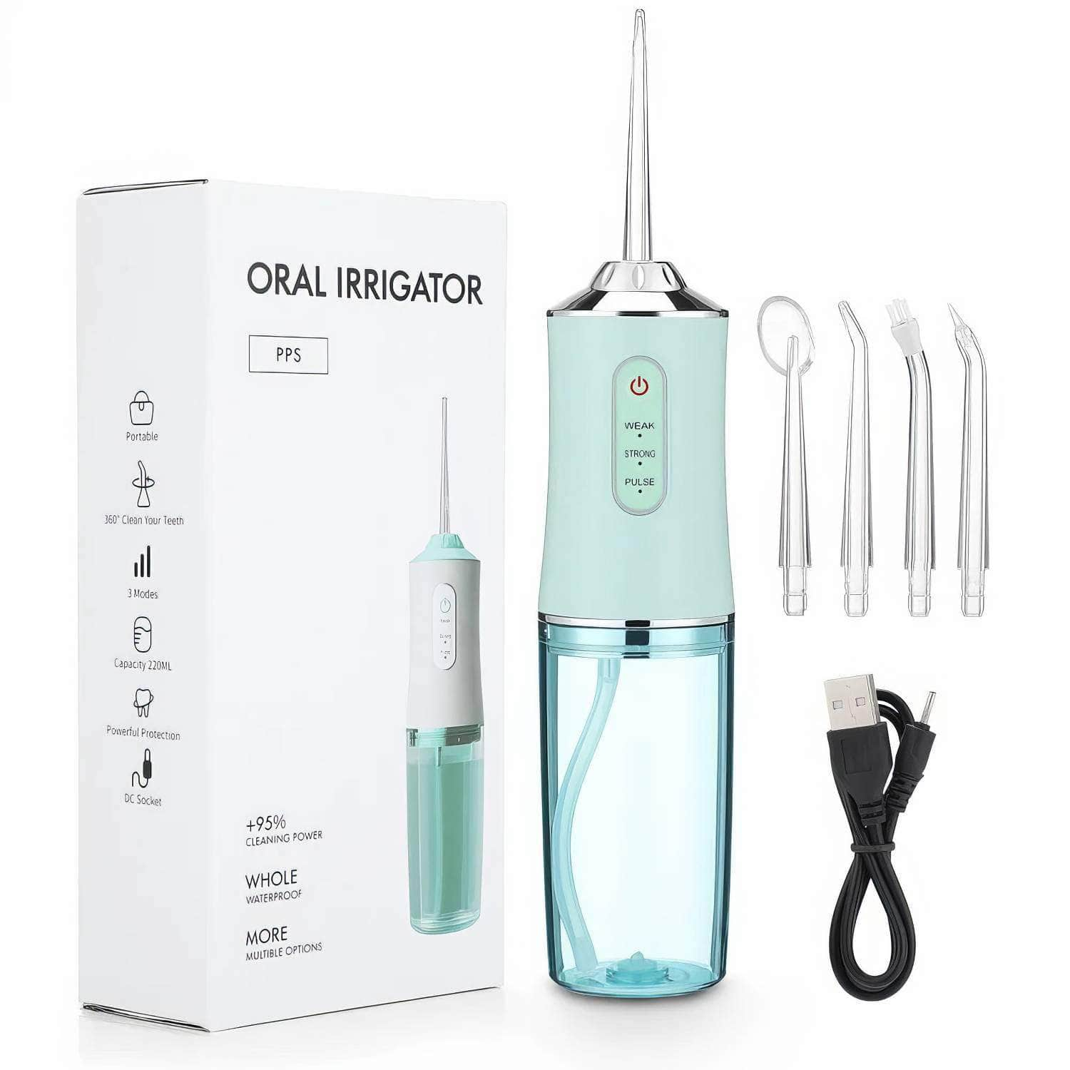 Portable Oral Irrigator: USB Rechargeable Water Flosser