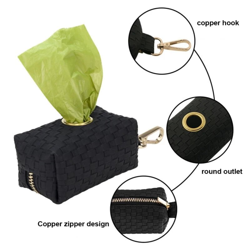 Portable Pet Poop Bag Dispenser black