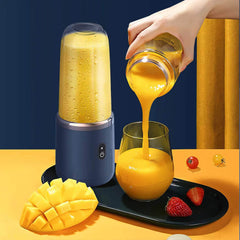 Portable Shake and Smoothie Blender - USB Rechargeable, 6 Blades, One-Touch Operation