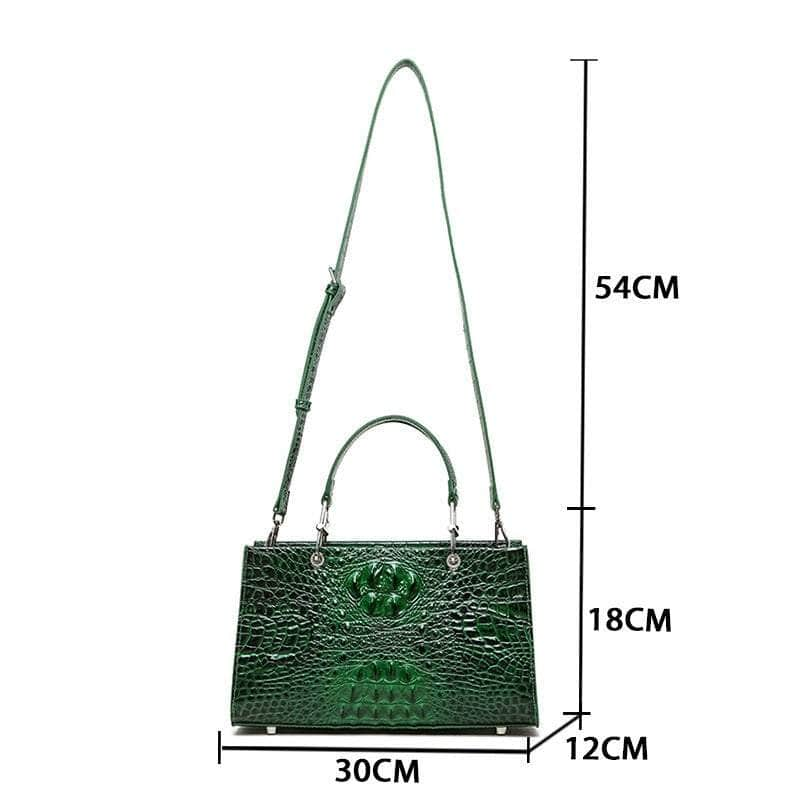 Premium Luxurious Crocodile Leather Handbag