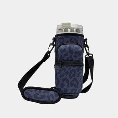 Printed Insulated Tumbler Cup Sleeve With Adjustable Shoulder Strap k13 / One Size