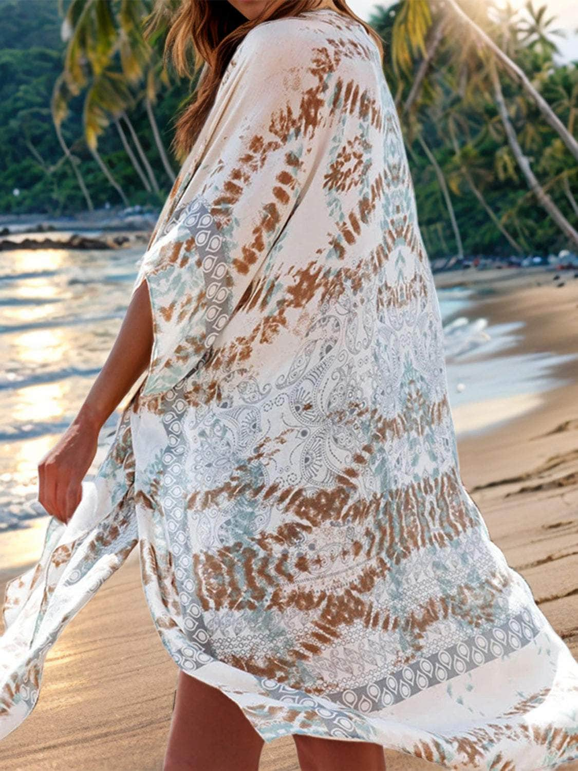 Printed Open Front Cover-Up