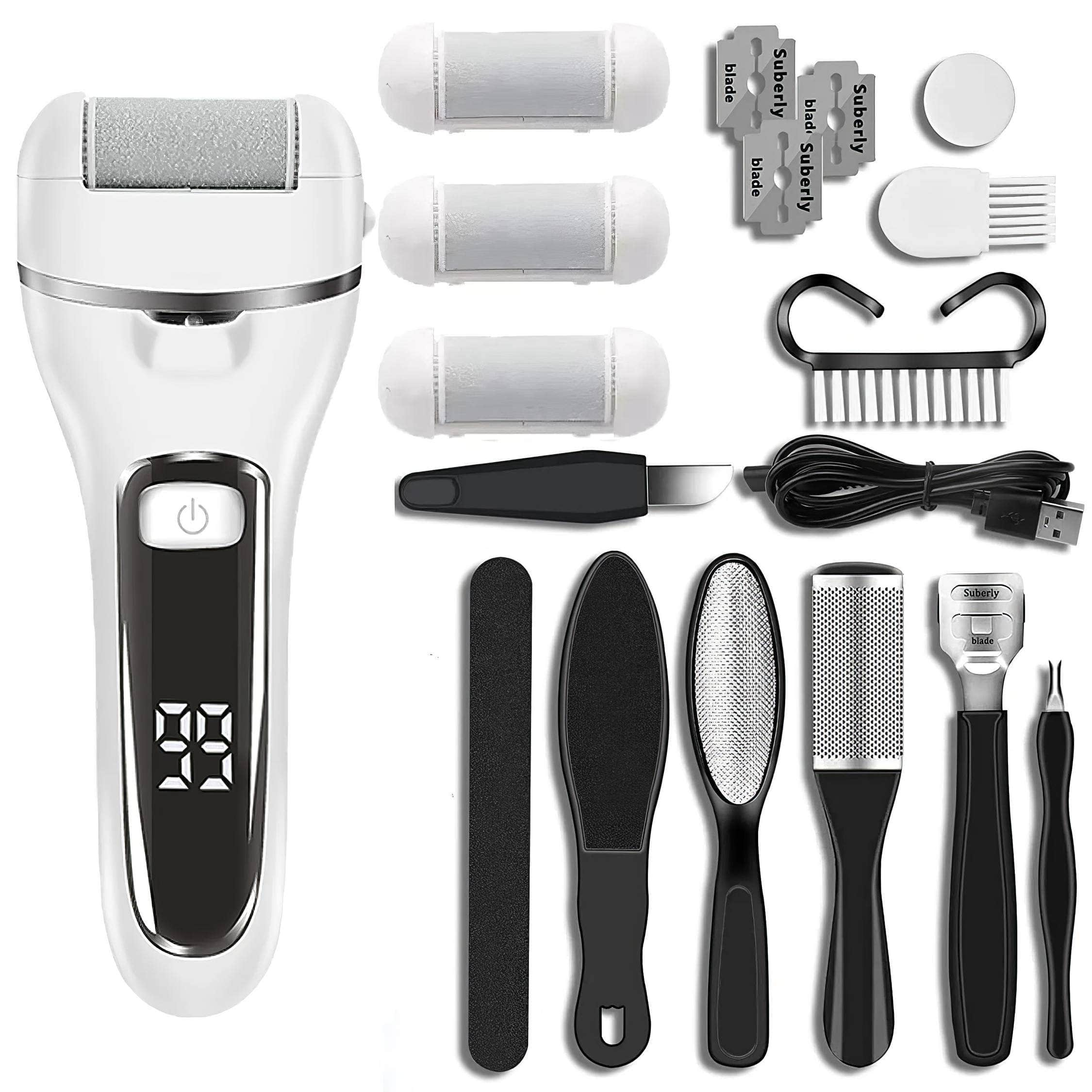 Professional Electric Pedicure Tools: Foot File for Heels, Callus Remover