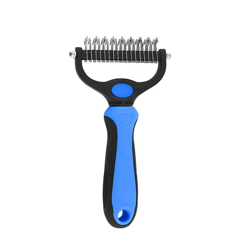 Professional Pet Deshedding Brush 1018-Blue L