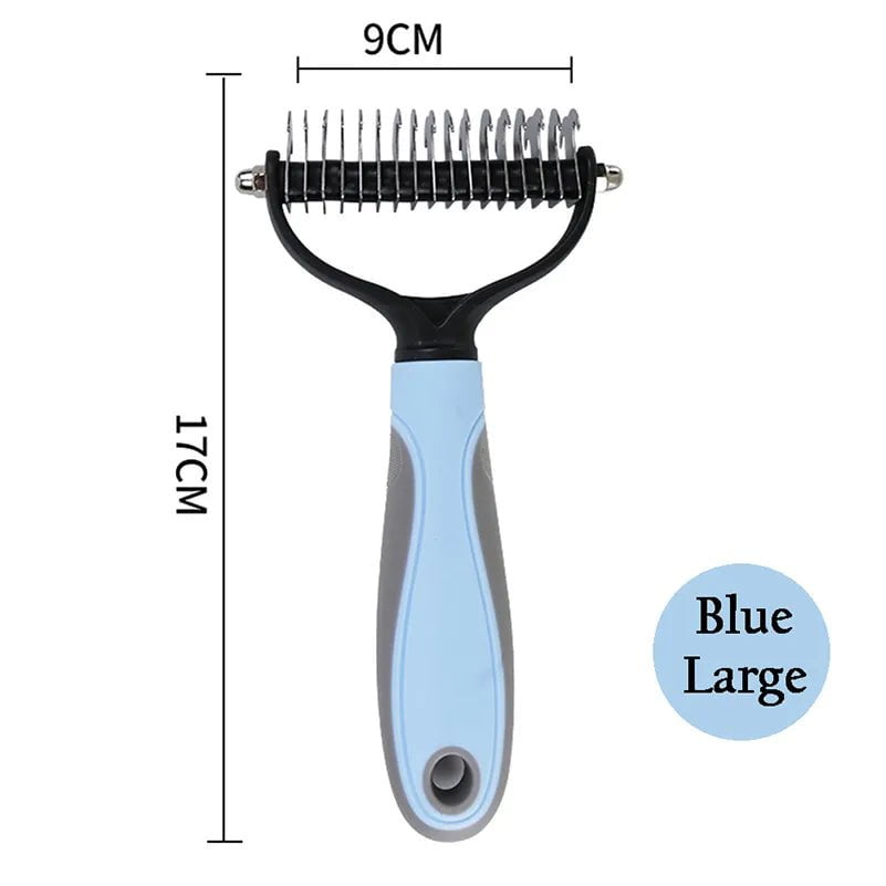 Professional Pet Deshedding Brush 507-Blue L