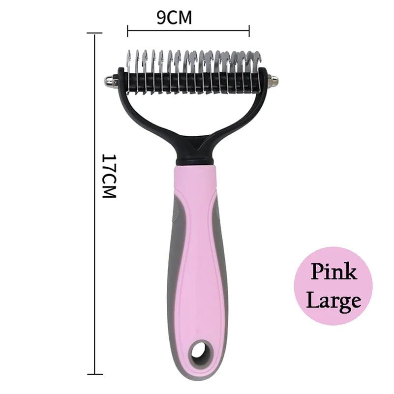 Professional Pet Deshedding Brush 507-Pink L
