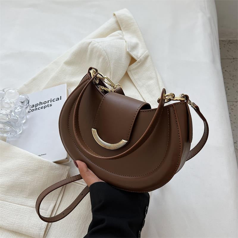 PU Leather Hobo Bag Coffee