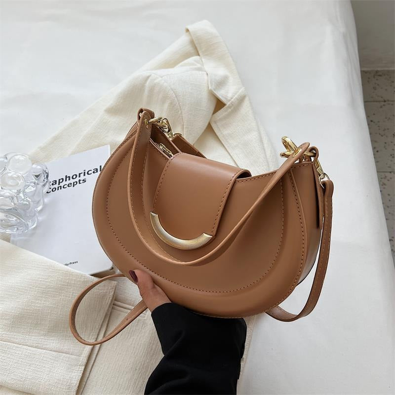 PU Leather Hobo Bag Tan