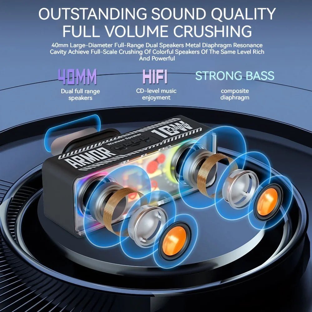 Punk Style Bass Diaphragm Dual Speaker