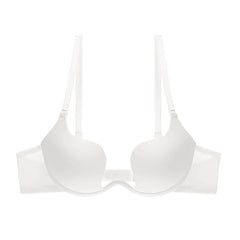 Push-Up Smooth Solid Color Bra 70A / White