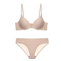 Push-Up Strapless Refined Bra Panty Set 70A / Bisque