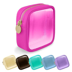 PVC Cosmetic Bag with Zipper - Multi-functional, Waterproof Makeup Organizer, Small Storage Pouch for Women
