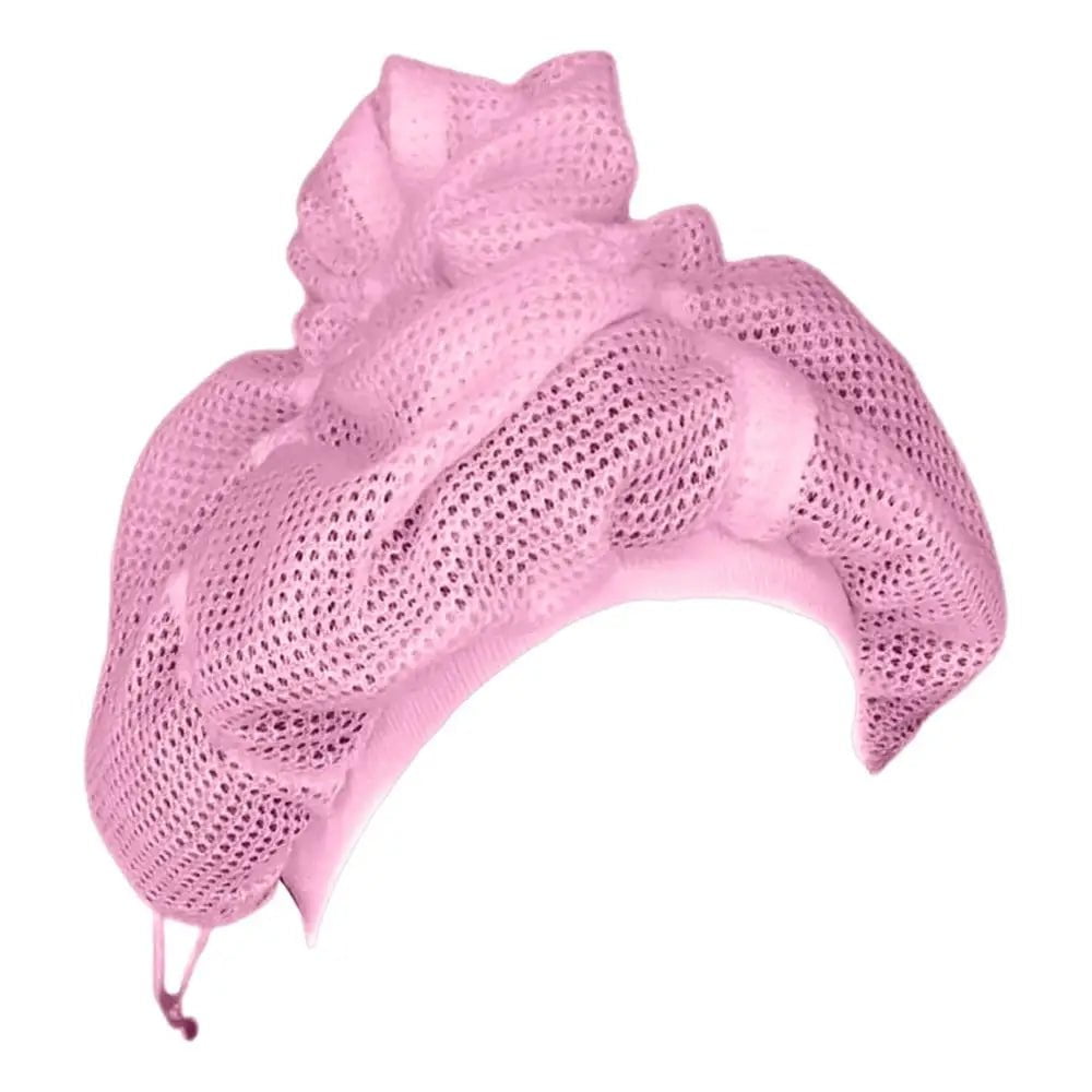 Quick-Drying Adjustable Net Plopping Caps 1 pc Pink