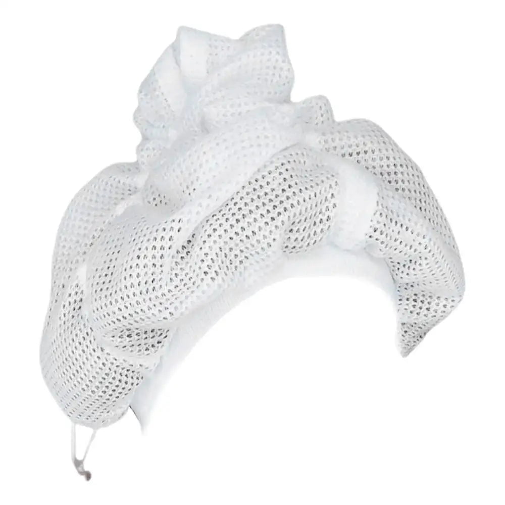Quick-Drying Adjustable Net Plopping Caps 1pc White