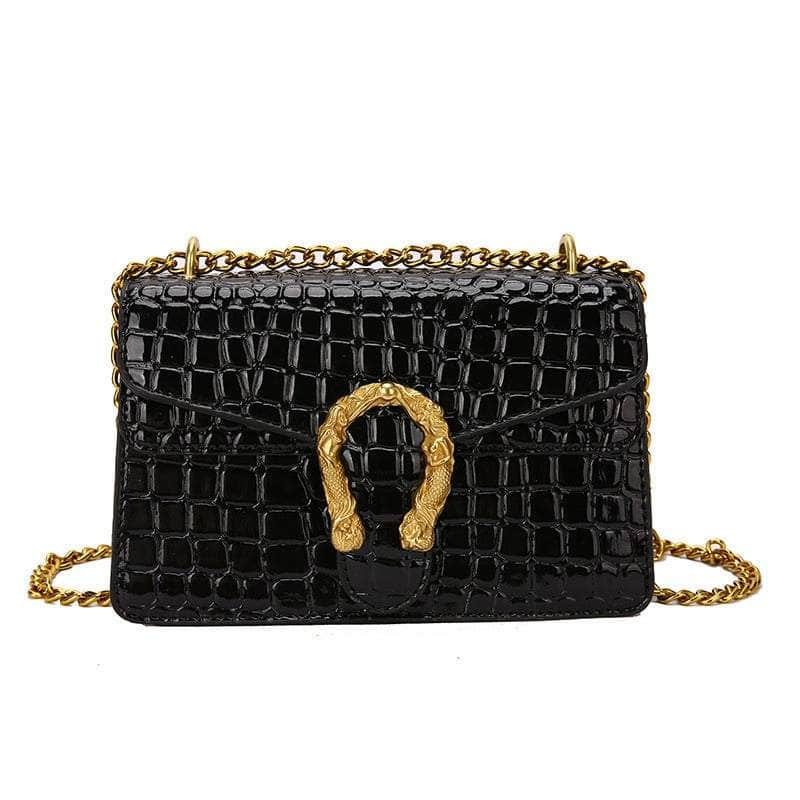 Quilted Crossbody Shoulder Leather Chain Purse