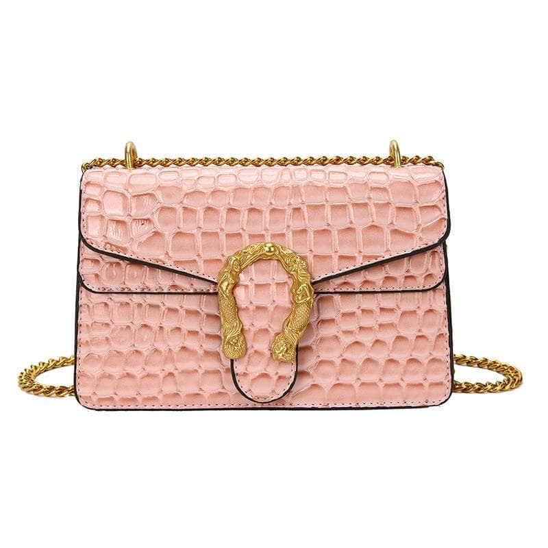 Quilted Crossbody Shoulder Leather Chain Purse