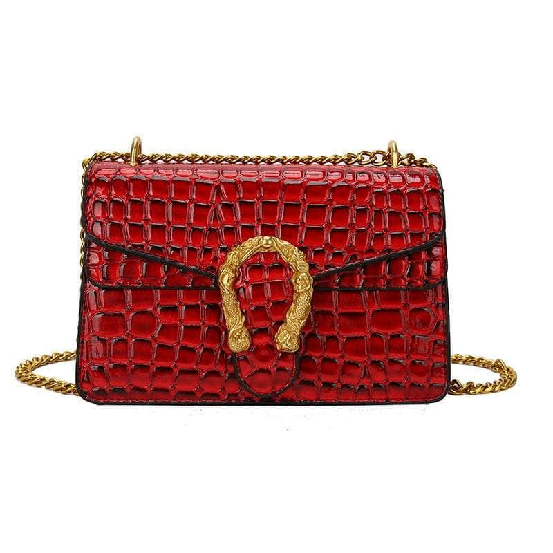 Quilted Crossbody Shoulder Leather Chain Purse