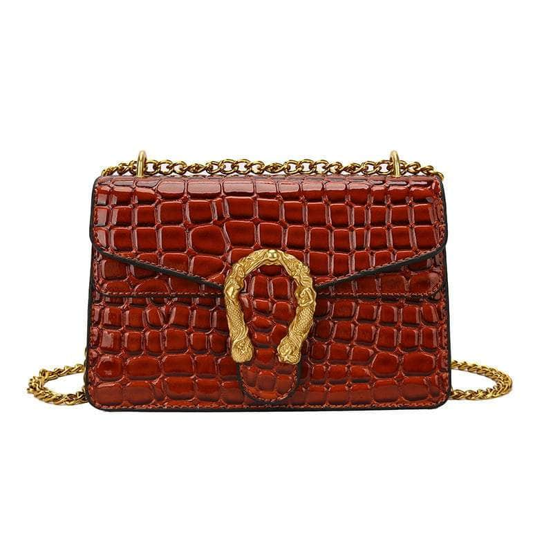 Quilted Crossbody Shoulder Leather Chain Purse