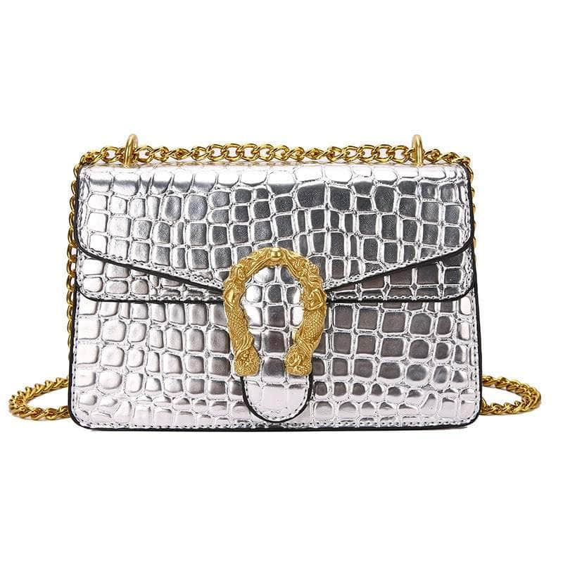 Quilted Crossbody Shoulder Leather Chain Purse