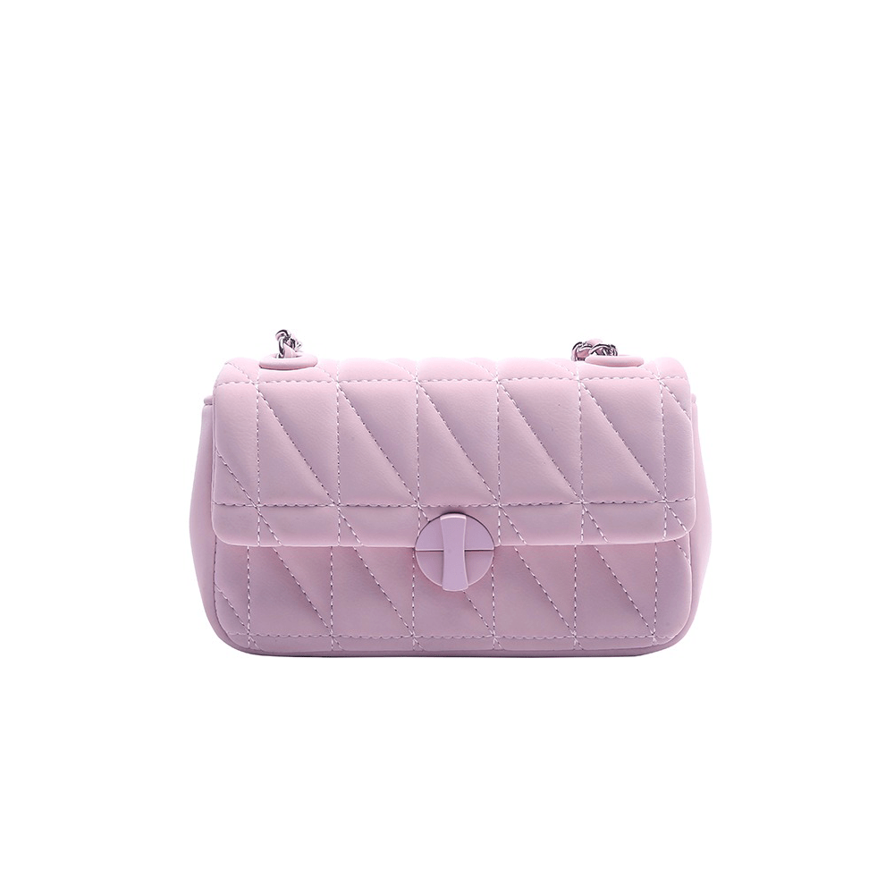 Quilted Flap Embellished Crossbody Bag