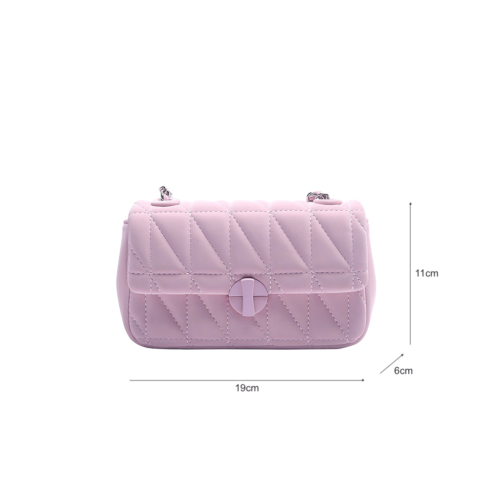 Quilted Flap Embellished Crossbody Bag