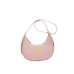 Quilted Half-moon Shape Crossbody Bag