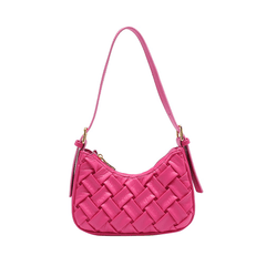 Quilted Shoulder Bag with Braided Detailing