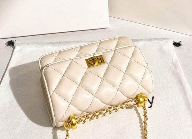 Quilted Tillie Flap Chain Bag