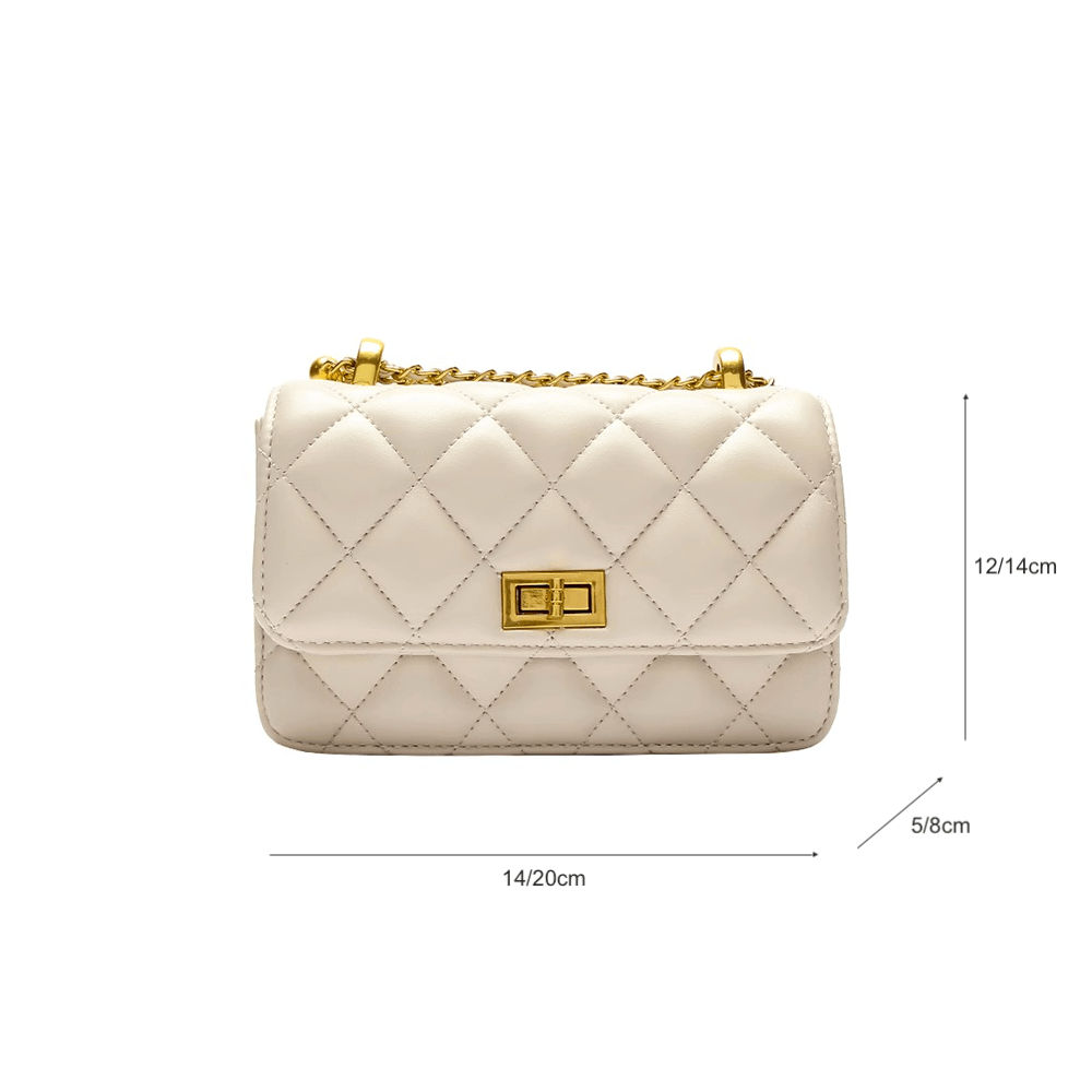 Quilted Tillie Flap Chain Bag