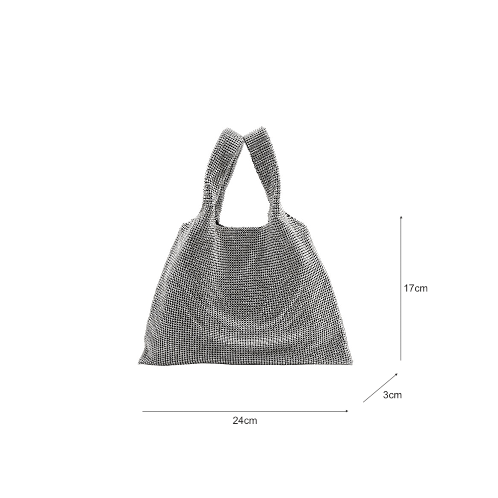 Radiant Crystal Embellished Tote Bag