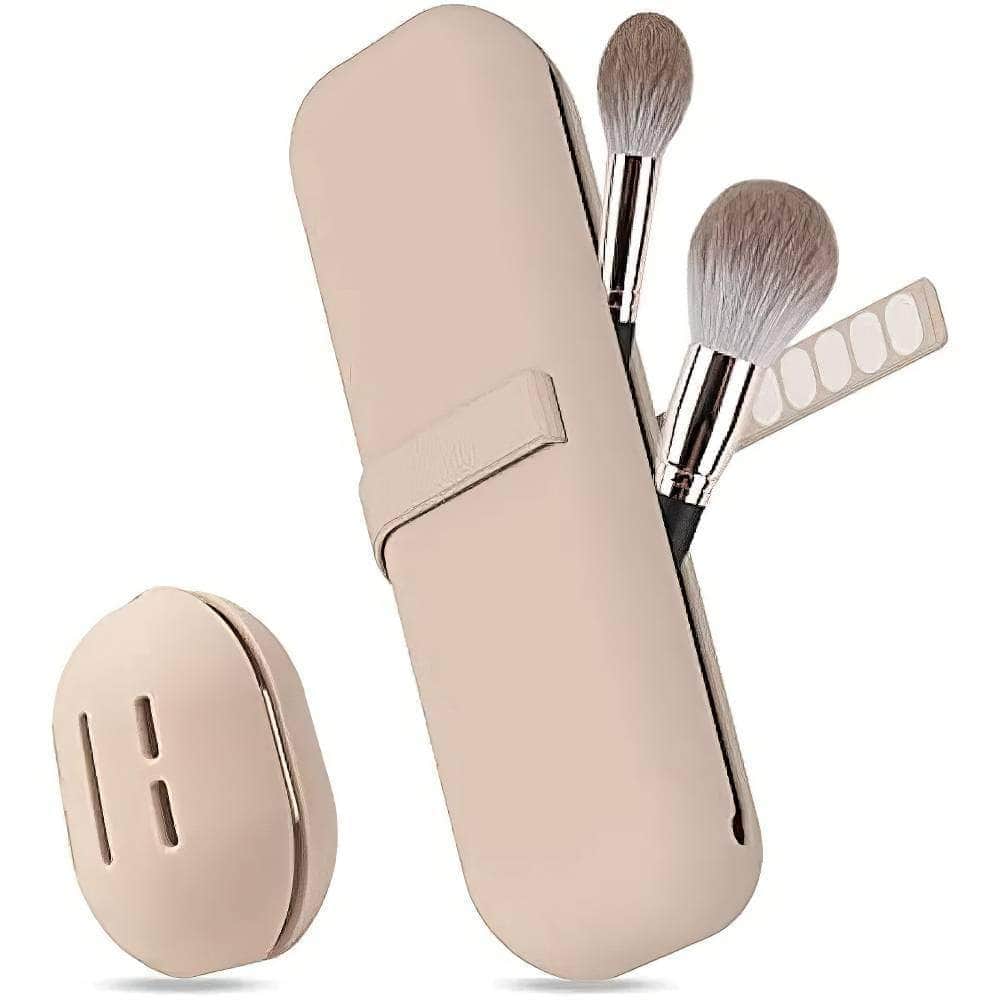 ravel Makeup Brush Holder - Silicone Cosmetic Brushes Bag, Portable Waterproof Makeup Tools for Women and Girls