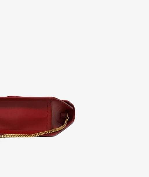 Red Retro Crossbody Leather Handbag