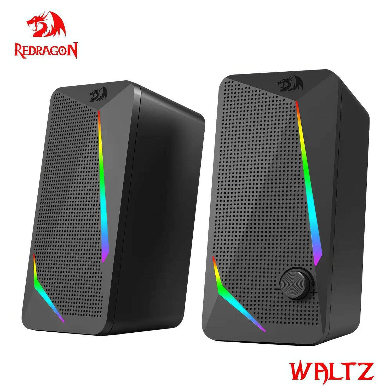 REDRAGON Waltz GS510: PC Gaming Stereo RGB Speakers Black