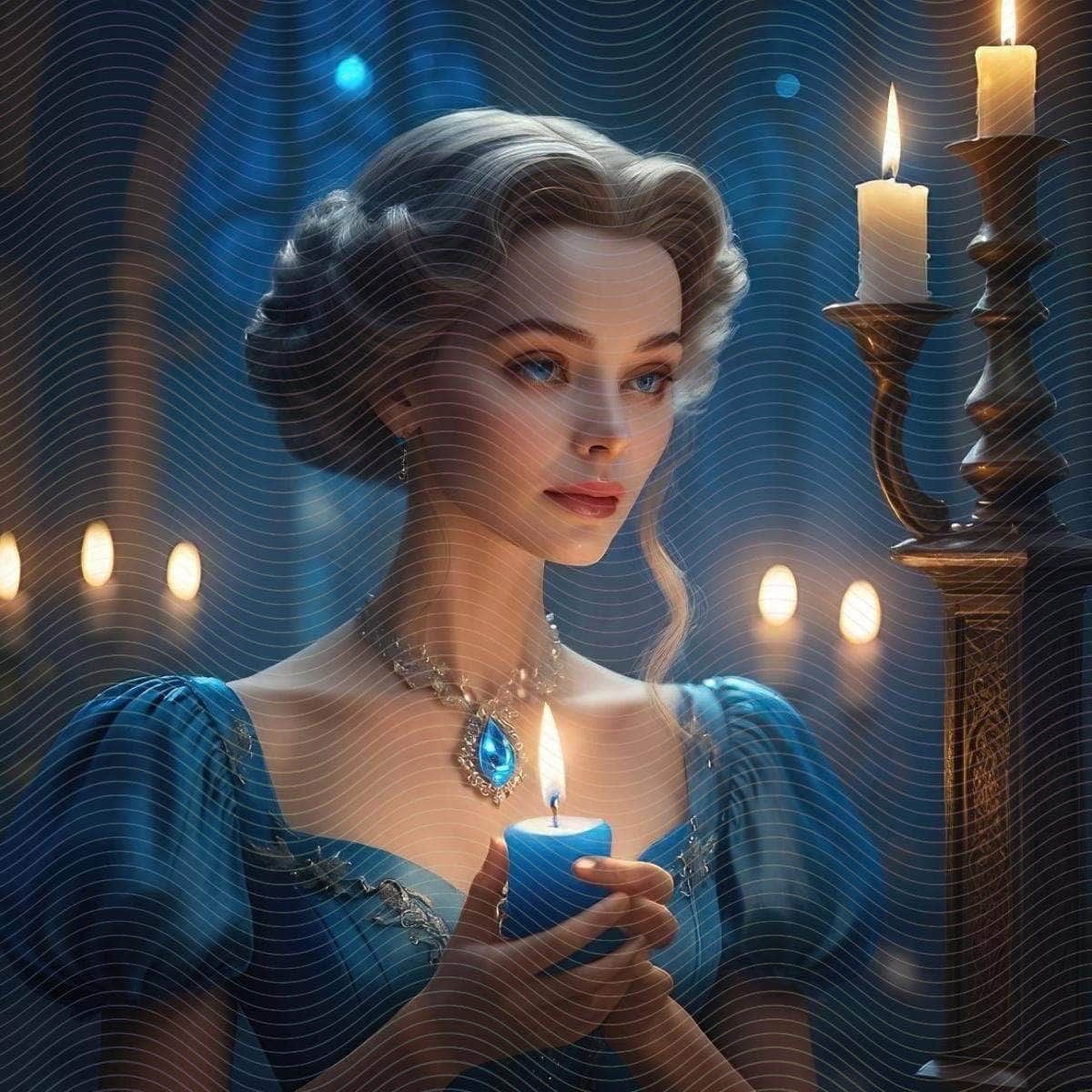 Rella Princess Holding a Candlestick