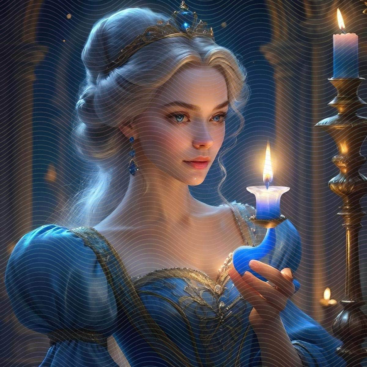 Rella Princess Holding a Candlestick