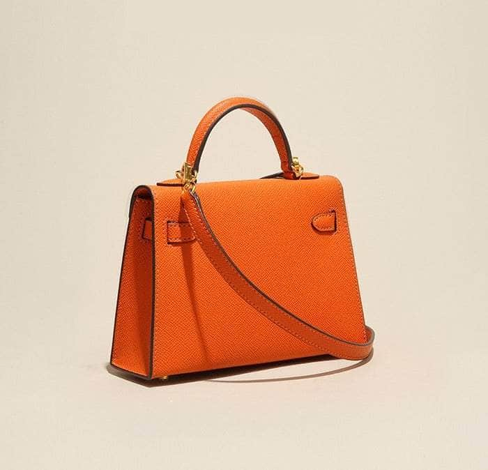 Renaissance Calf Leather Handbag with Hardware