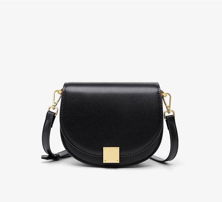 Retro Armpit Crossbody Bag Black / Large