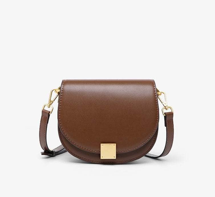 Retro Armpit Crossbody Bag Brown / Large