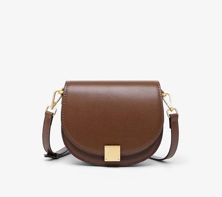 Retro Armpit Crossbody Bag Brown / Small