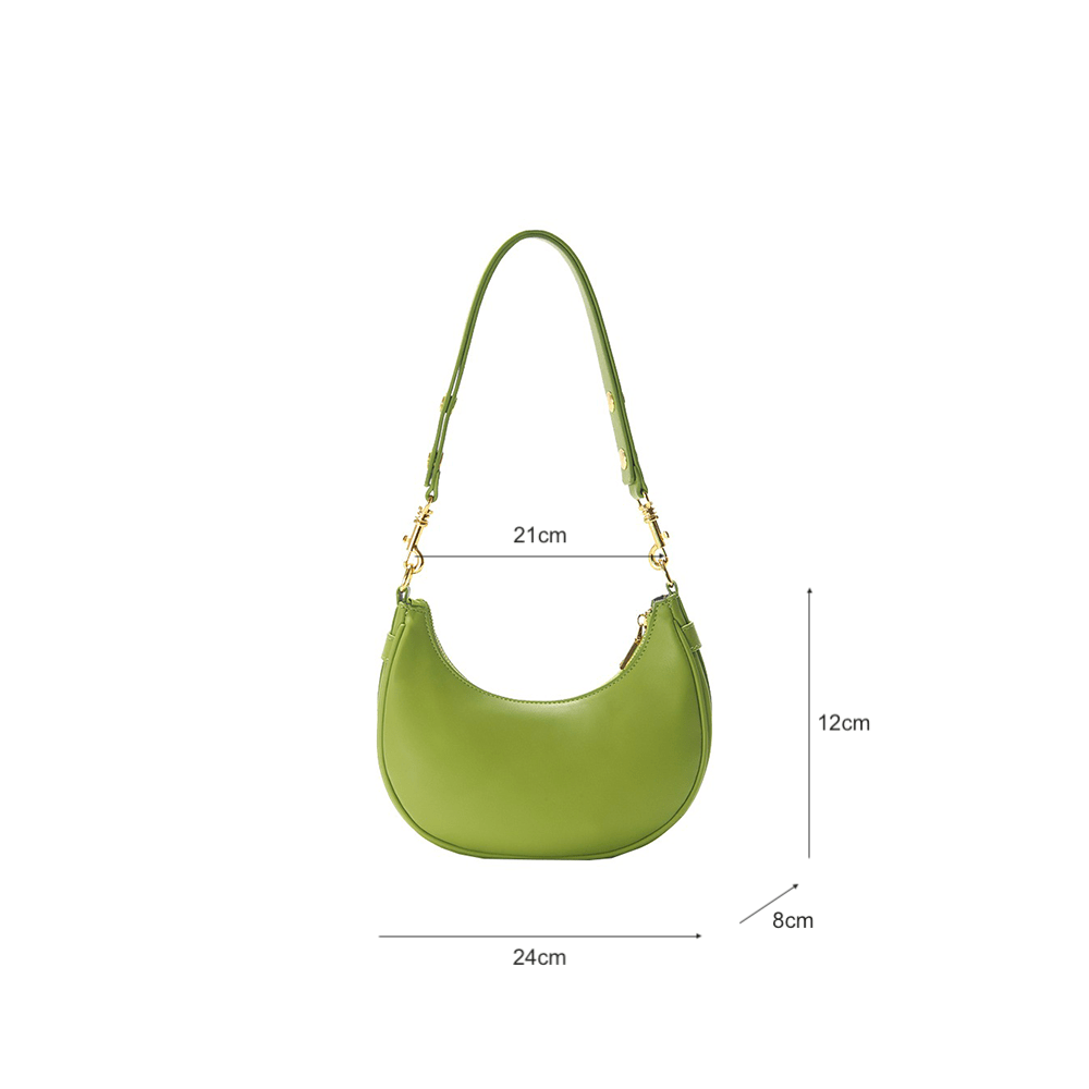 Retro Crescent Shape Underarm Shoulder Bag