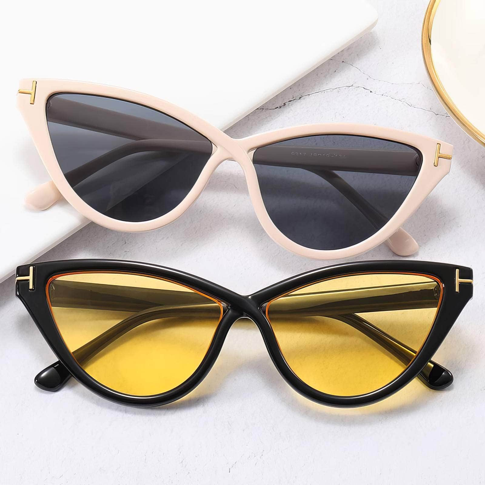 Retro Designer Cat Eye Sunglasses